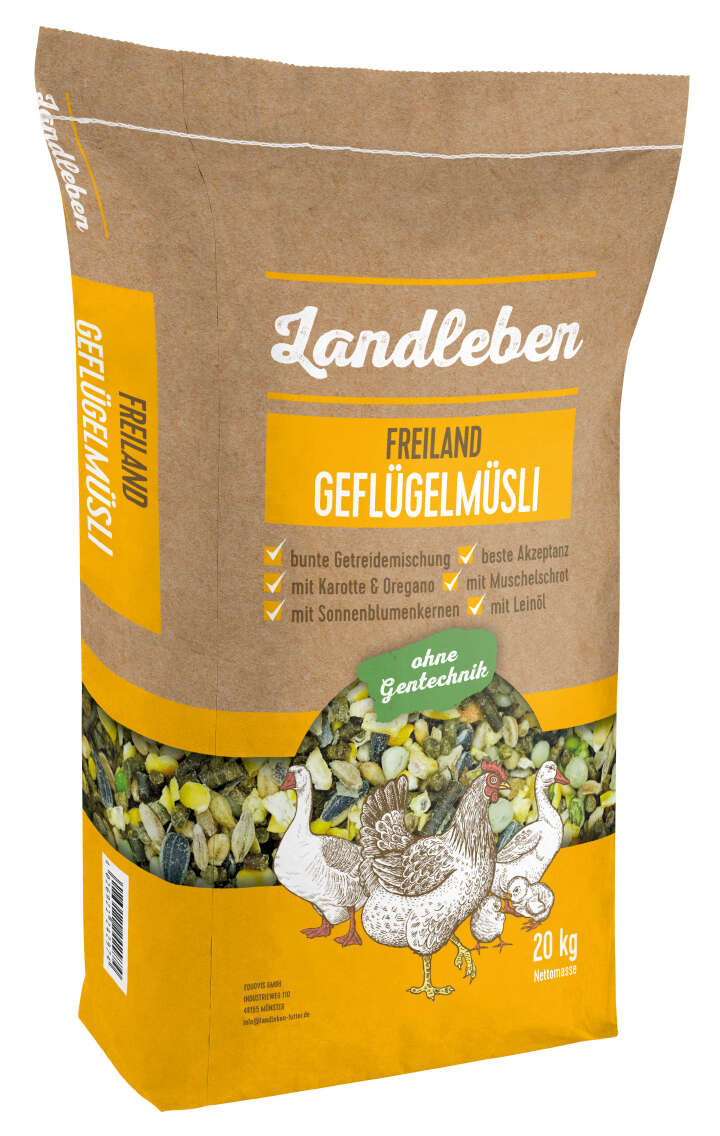 Landleben Freiland Geflügelmüsli